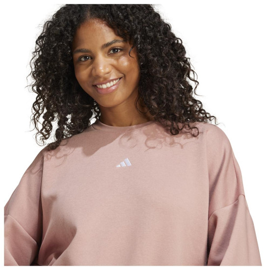 Adidas Γυναικείο φούτερ Essentials Small Logo Feelcozy Fleece Sweatshirt